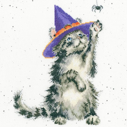 Bothy Threads The Witch&#x27;s Cat Counted Cross Stitch Kit